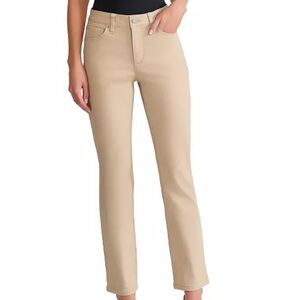 Jones New York Women's Jones Kahki Lexington Straight Leg Pant Size 12 *Flaws